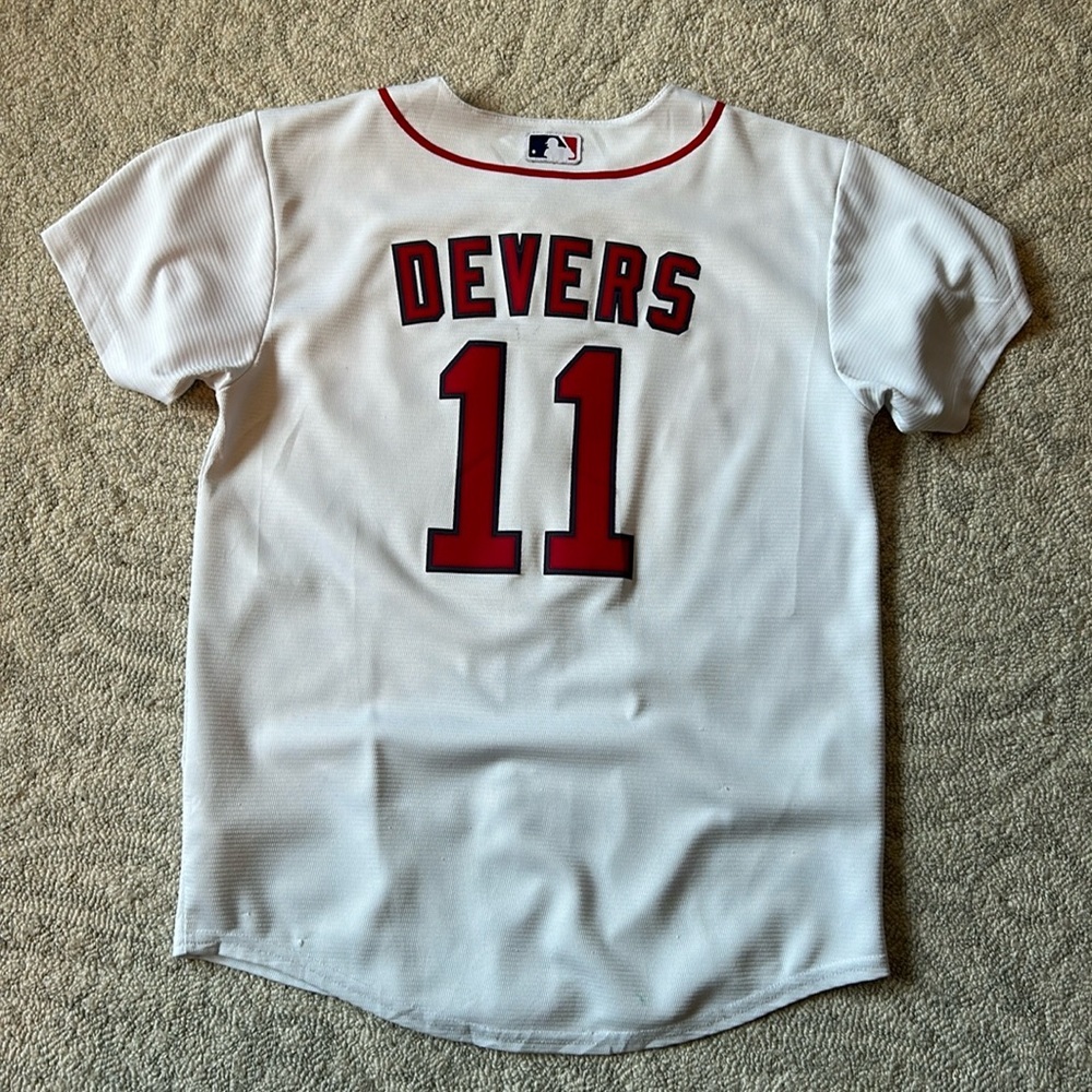 Youth Devers Red Sox Soft Jersey Medium